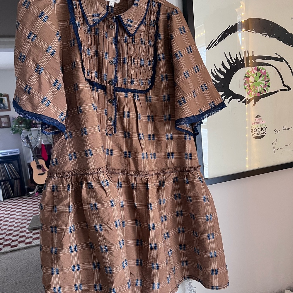 Pilcro Baby Doll Plaid Dress